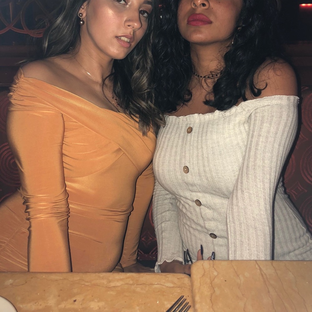 Mustard Off The Shoulder Dress